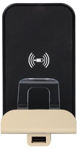 Беспроводное зарядное устройство + USB тип A Legrand Etika 2400мА слоновая кость картинка